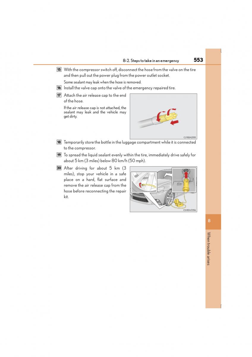 Lexus IS300h III 3 owners manual / page 553