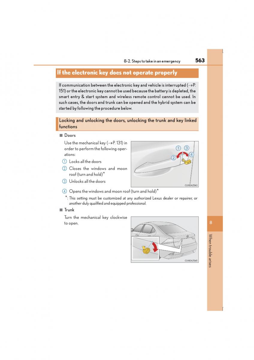 Lexus IS300h III 3 owners manual / page 563