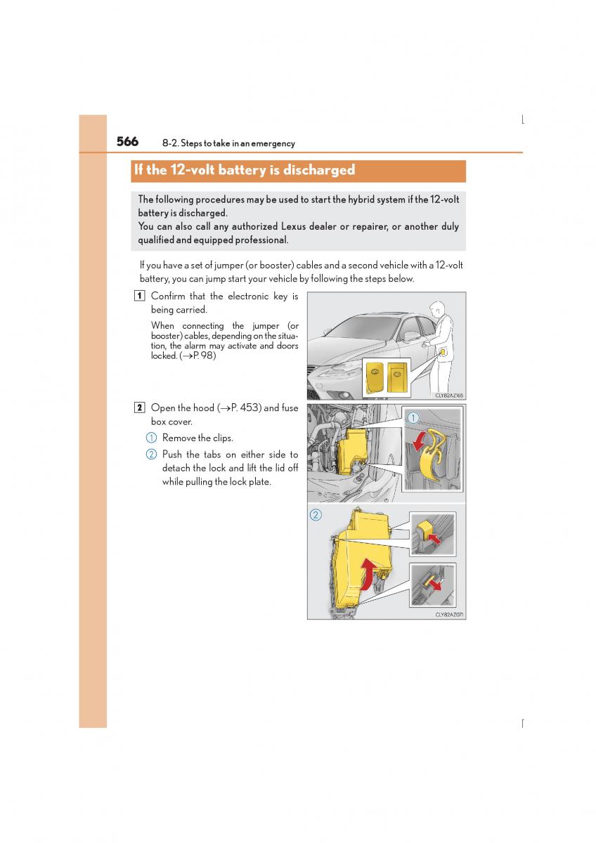 Lexus IS300h III 3 owners manual / page 566