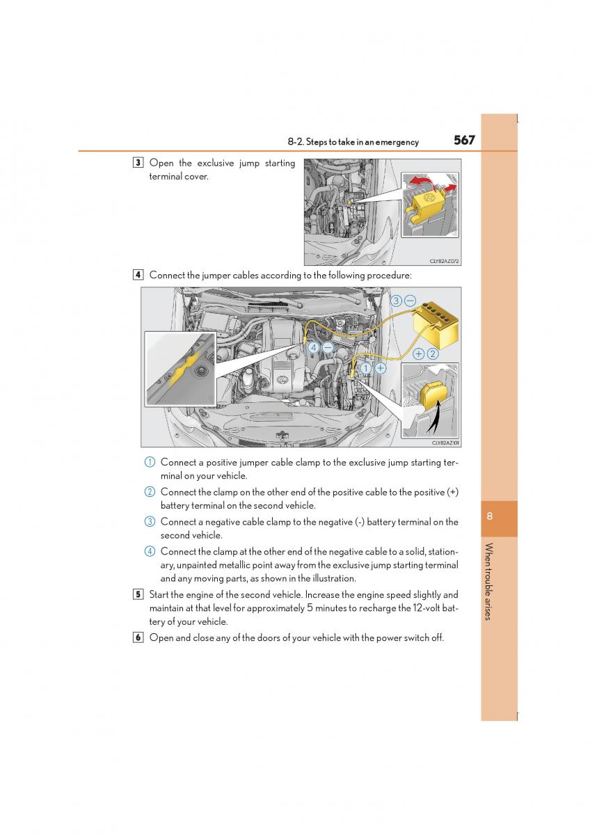 Lexus IS300h III 3 owners manual / page 567