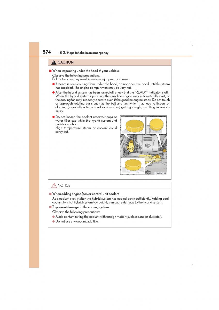 Lexus IS300h III 3 owners manual / page 574