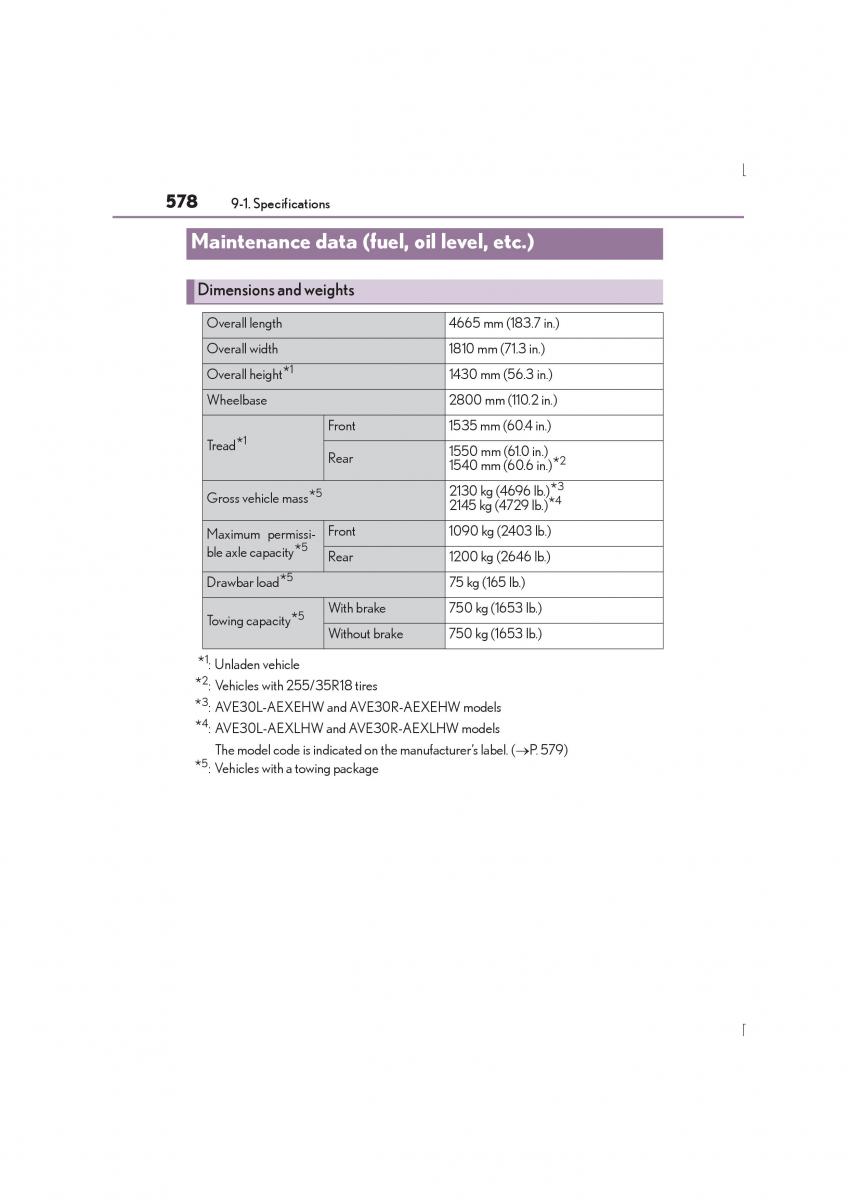 Lexus IS300h III 3 owners manual / page 578