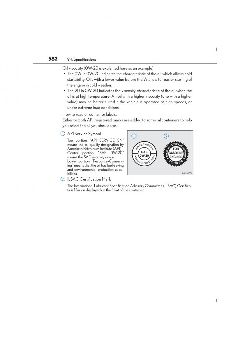 Lexus IS300h III 3 owners manual / page 582