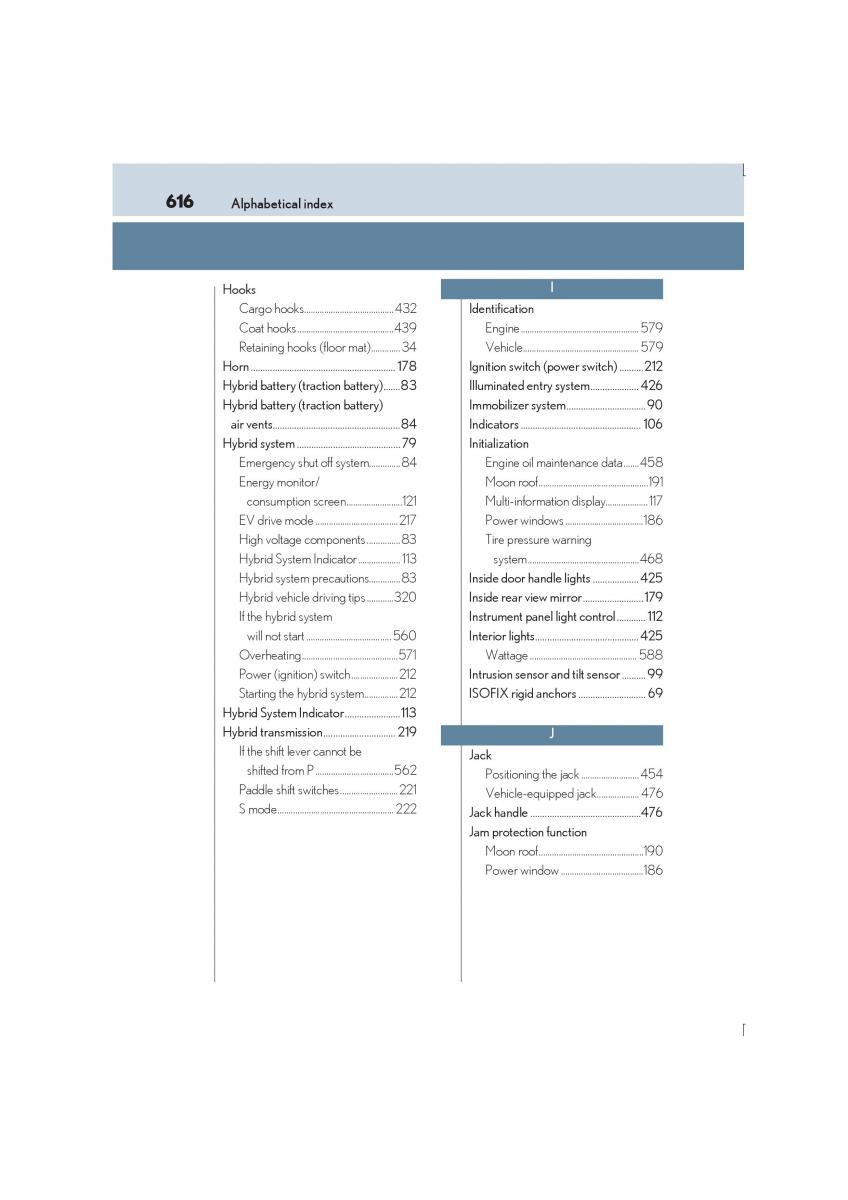Lexus IS300h III 3 owners manual / page 616