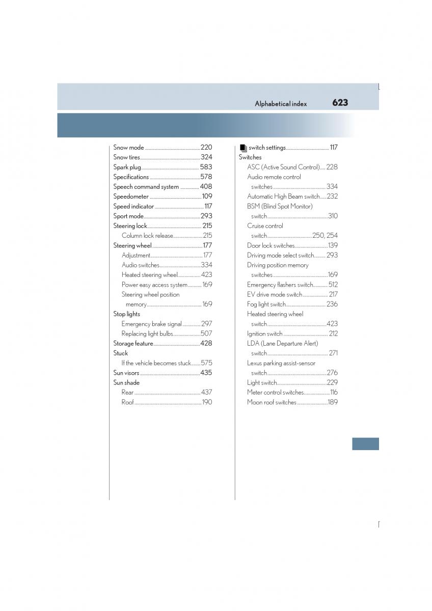 Lexus IS300h III 3 owners manual / page 623