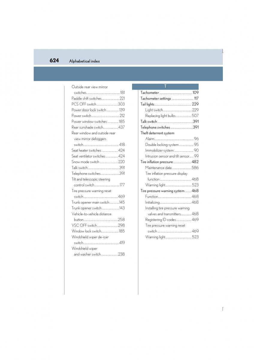 Lexus IS300h III 3 owners manual / page 624