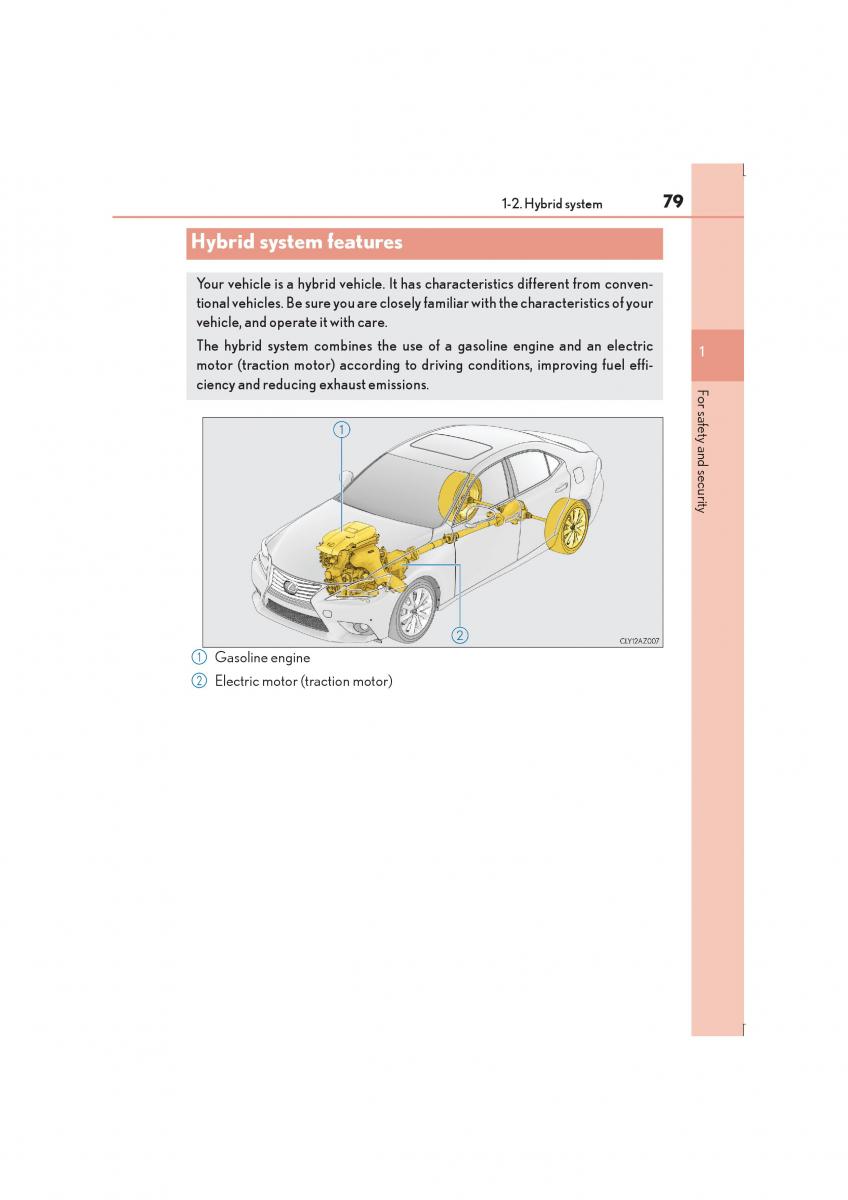 Lexus IS300h III 3 owners manual / page 79