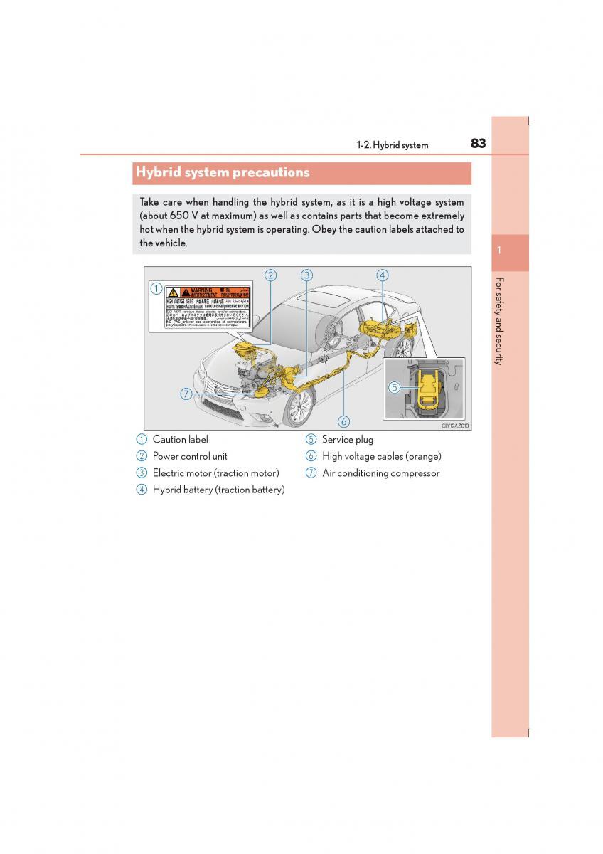 Lexus IS300h III 3 owners manual / page 83