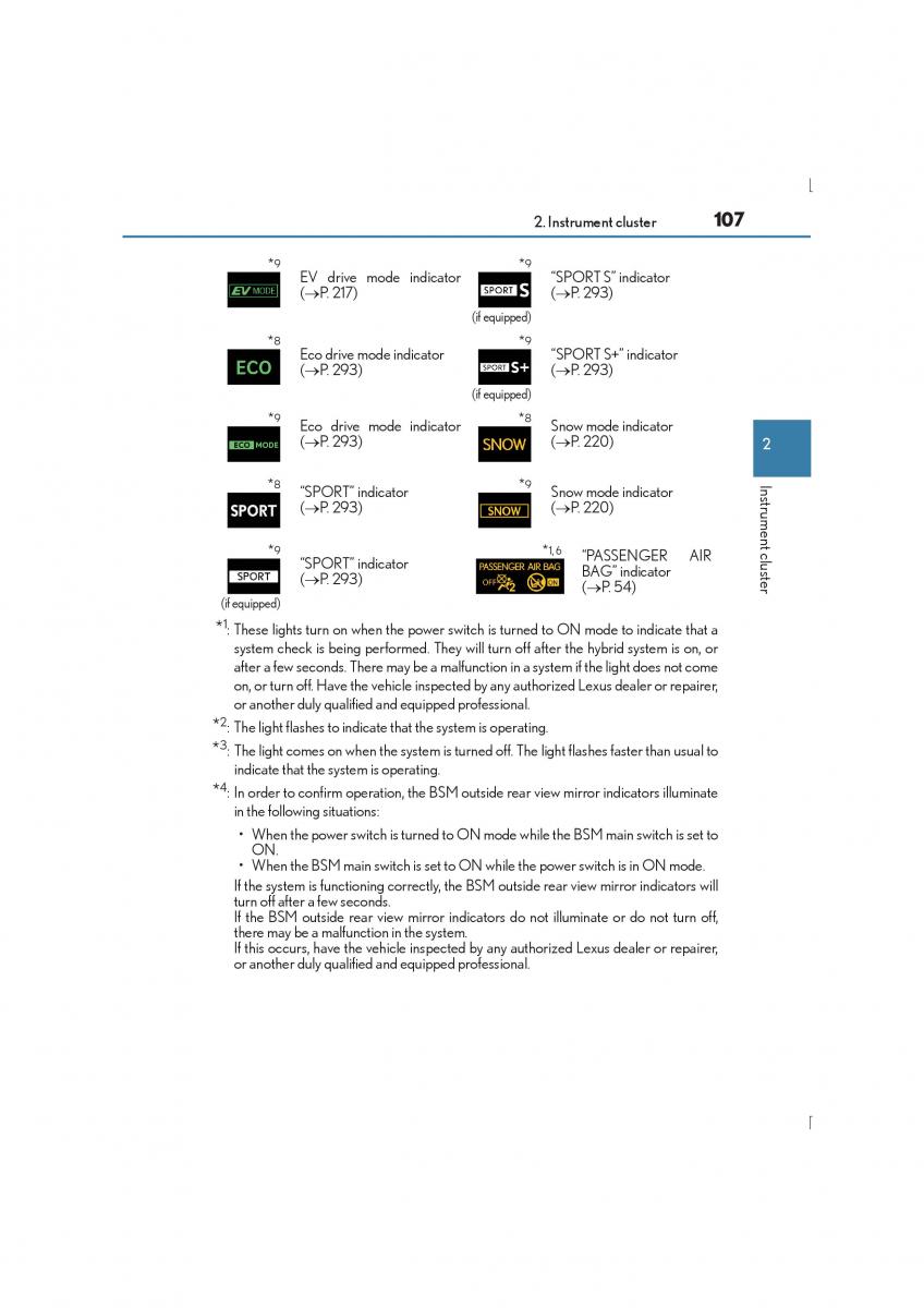 Lexus IS300h III 3 owners manual / page 107