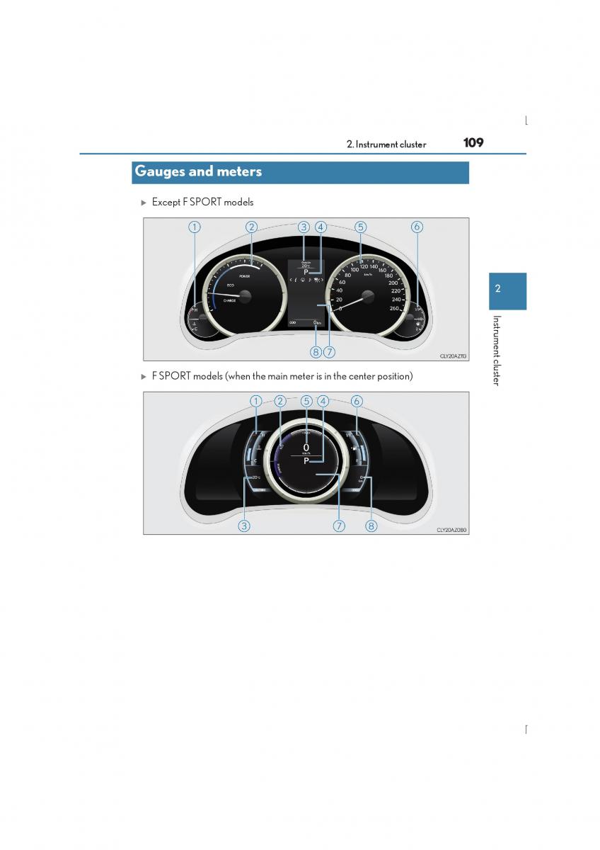 Lexus IS300h III 3 owners manual / page 109