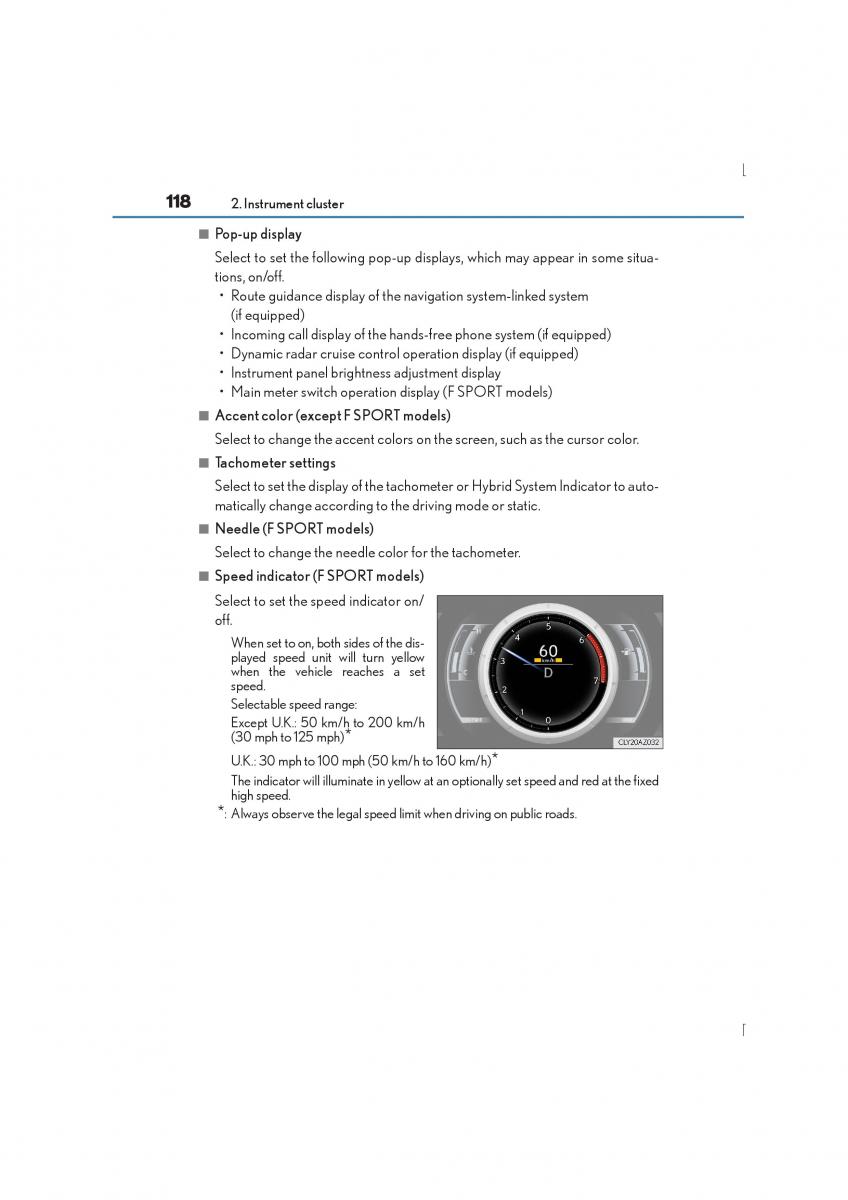 Lexus IS300h III 3 owners manual / page 118