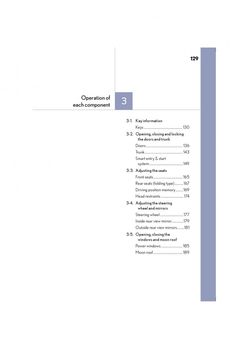 Lexus IS300h III 3 owners manual / page 129