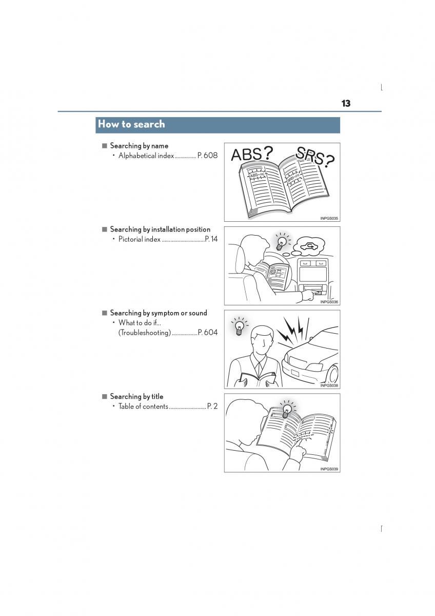 Lexus IS300h III 3 owners manual / page 13