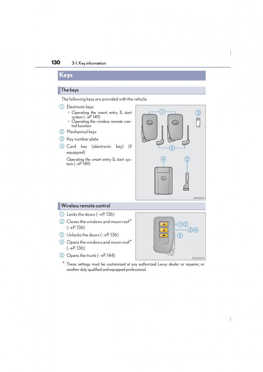 Lexus IS300h III 3 owners manual / page 130