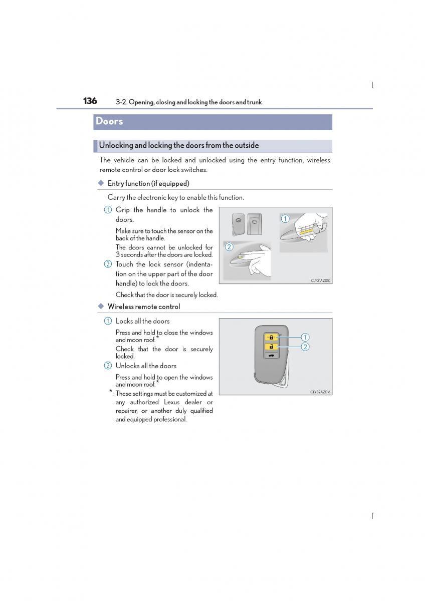 Lexus IS300h III 3 owners manual / page 136