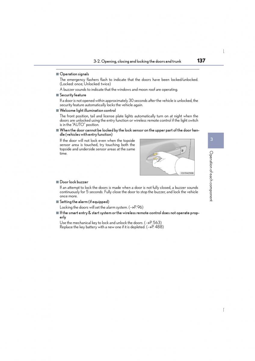 Lexus IS300h III 3 owners manual / page 137