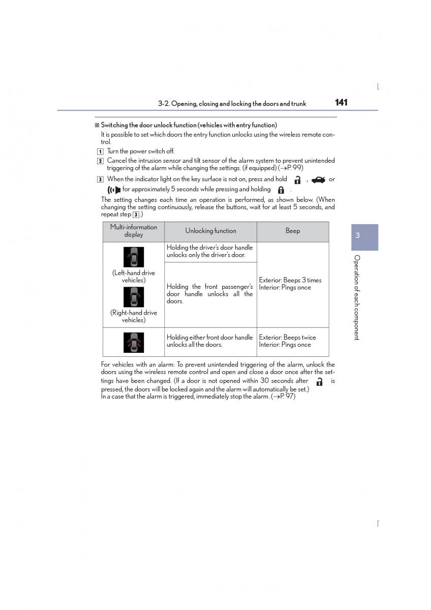 Lexus IS300h III 3 owners manual / page 141