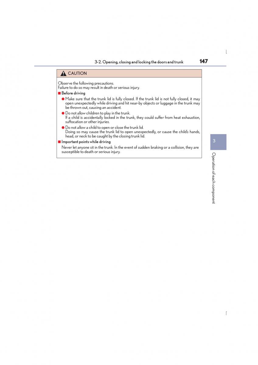 Lexus IS300h III 3 owners manual / page 147