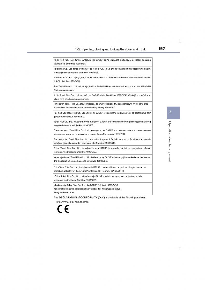 Lexus IS300h III 3 owners manual / page 157