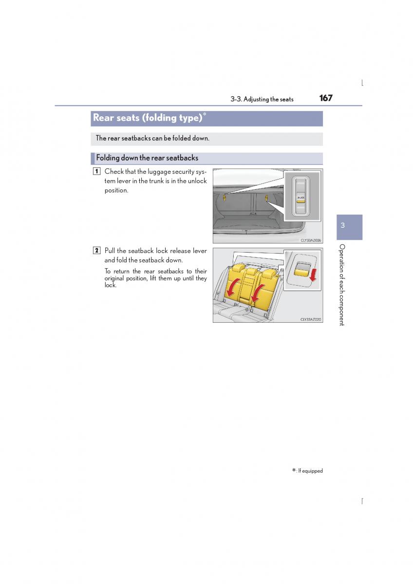 Lexus IS300h III 3 owners manual / page 167