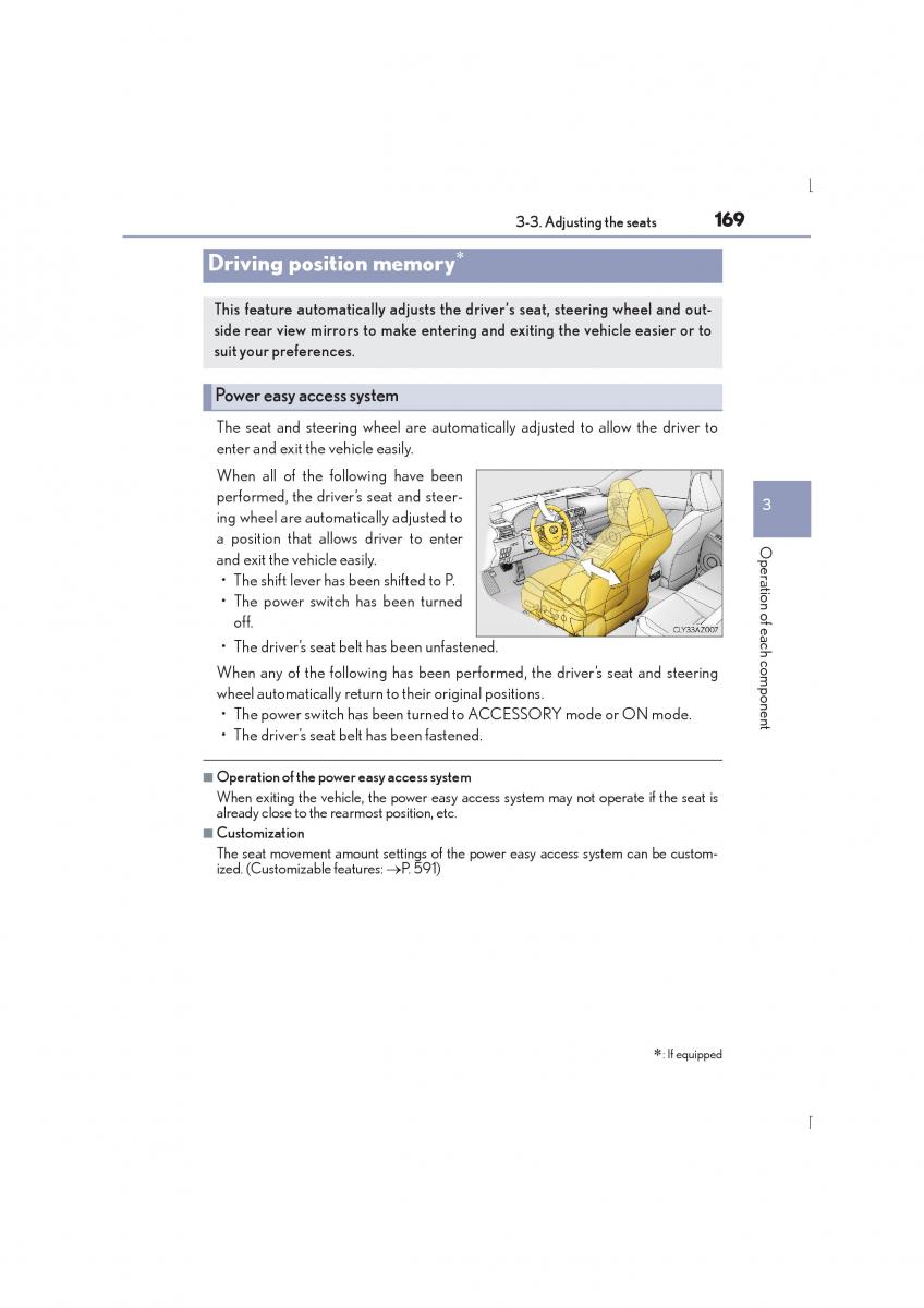 Lexus IS300h III 3 owners manual / page 169