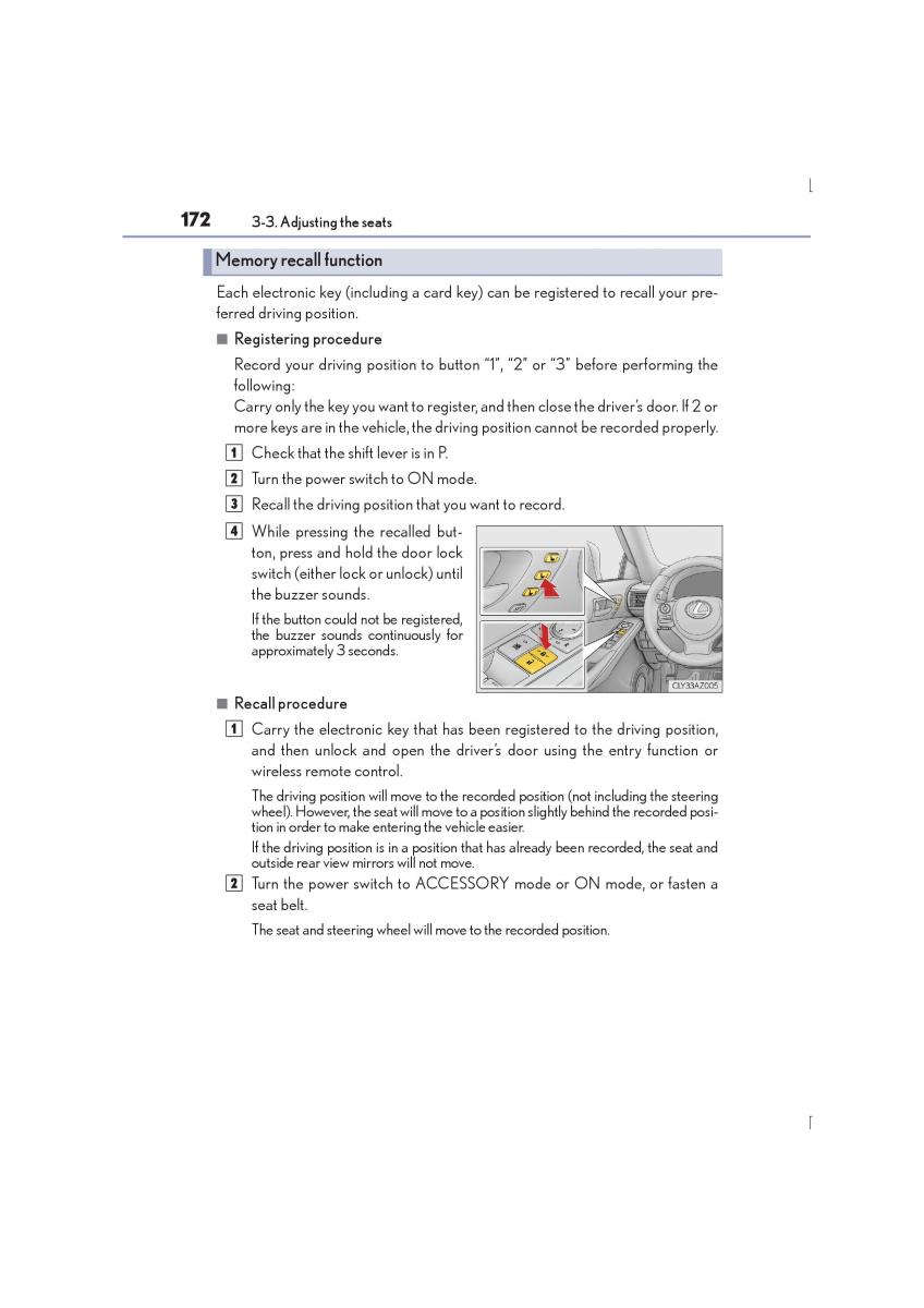 Lexus IS300h III 3 owners manual / page 172