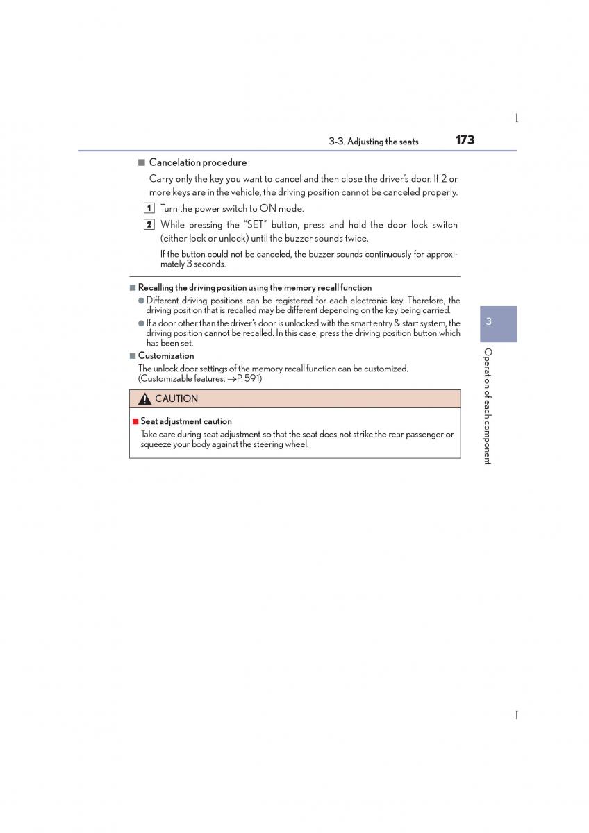 Lexus IS300h III 3 owners manual / page 173