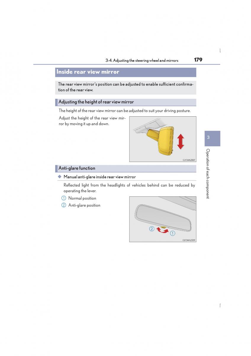 Lexus IS300h III 3 owners manual / page 179