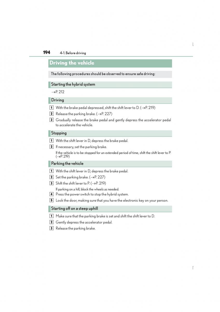 Lexus IS300h III 3 owners manual / page 194