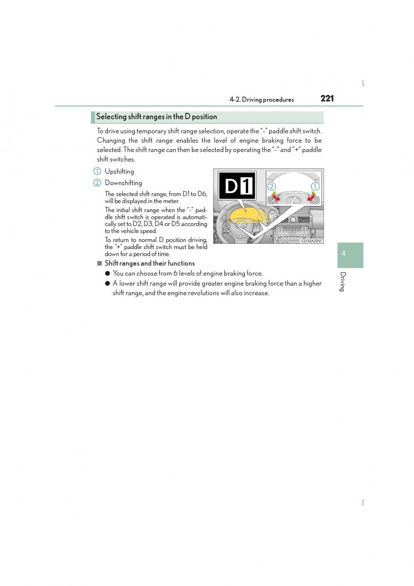 Lexus IS300h III 3 owners manual / page 221