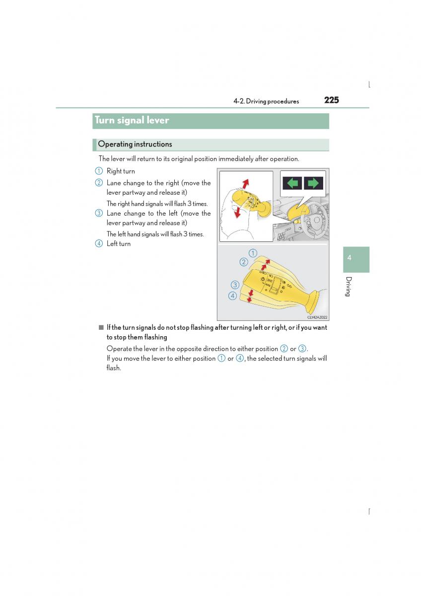 Lexus IS300h III 3 owners manual / page 225