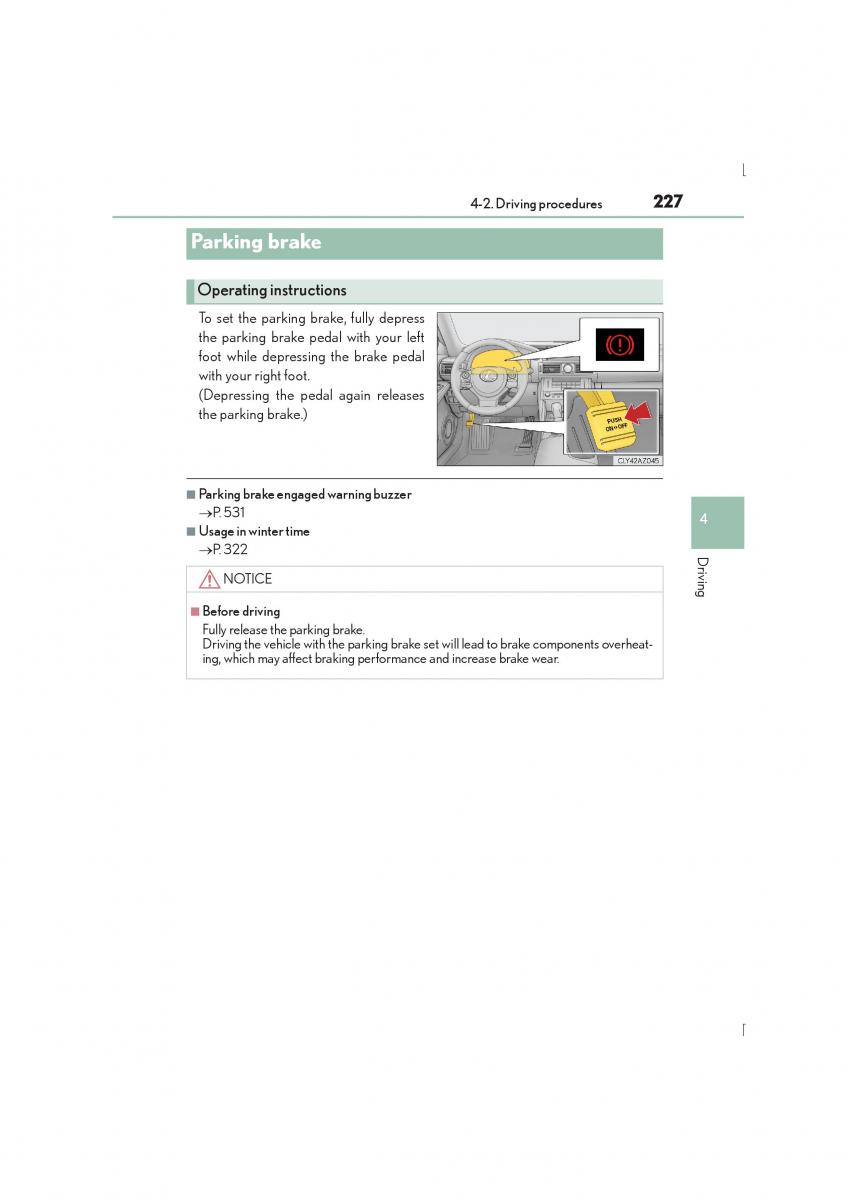 Lexus IS300h III 3 owners manual / page 227