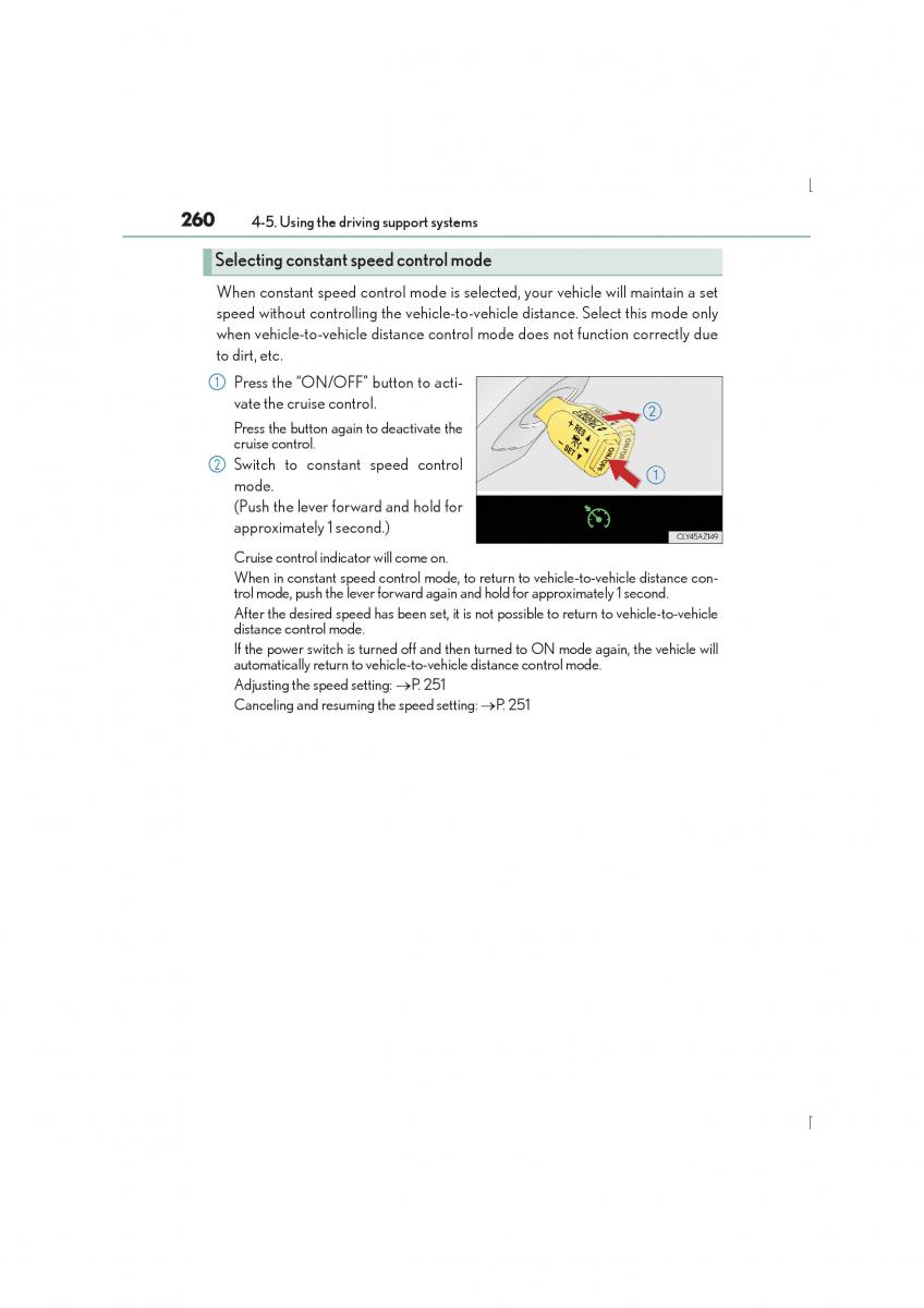 Lexus IS300h III 3 owners manual / page 260