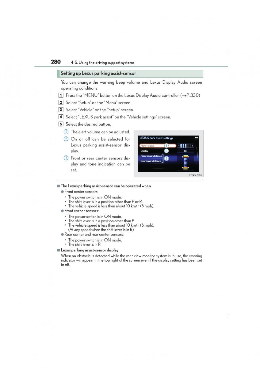 Lexus IS300h III 3 owners manual / page 280