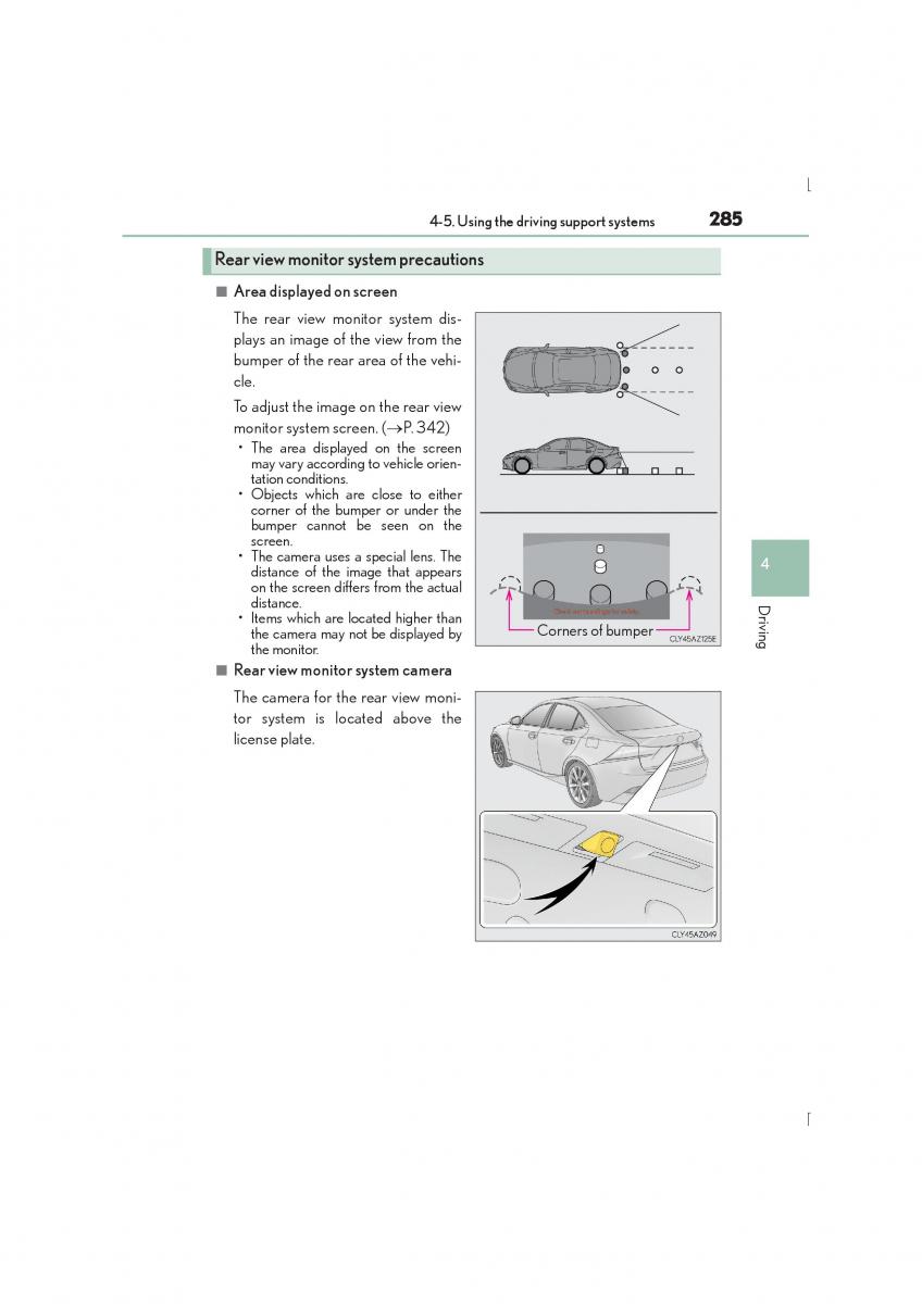 Lexus IS300h III 3 owners manual / page 285