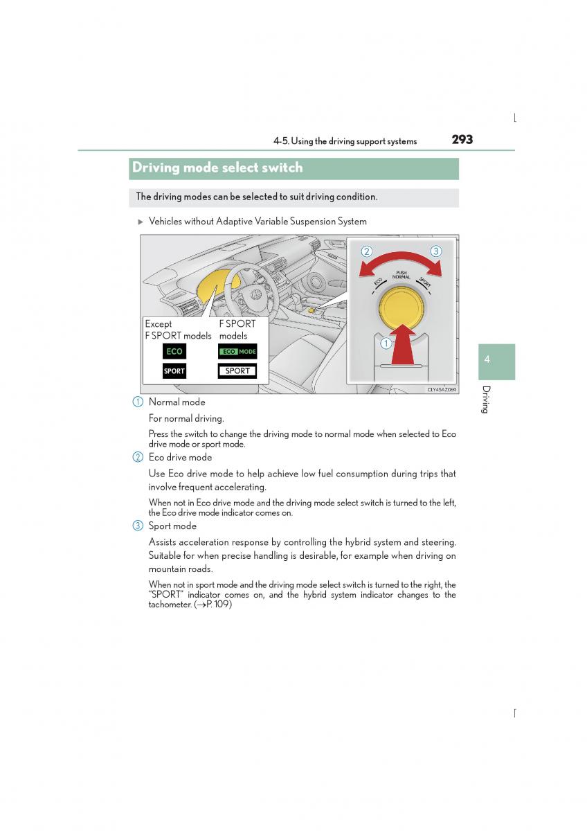 Lexus IS300h III 3 owners manual / page 293