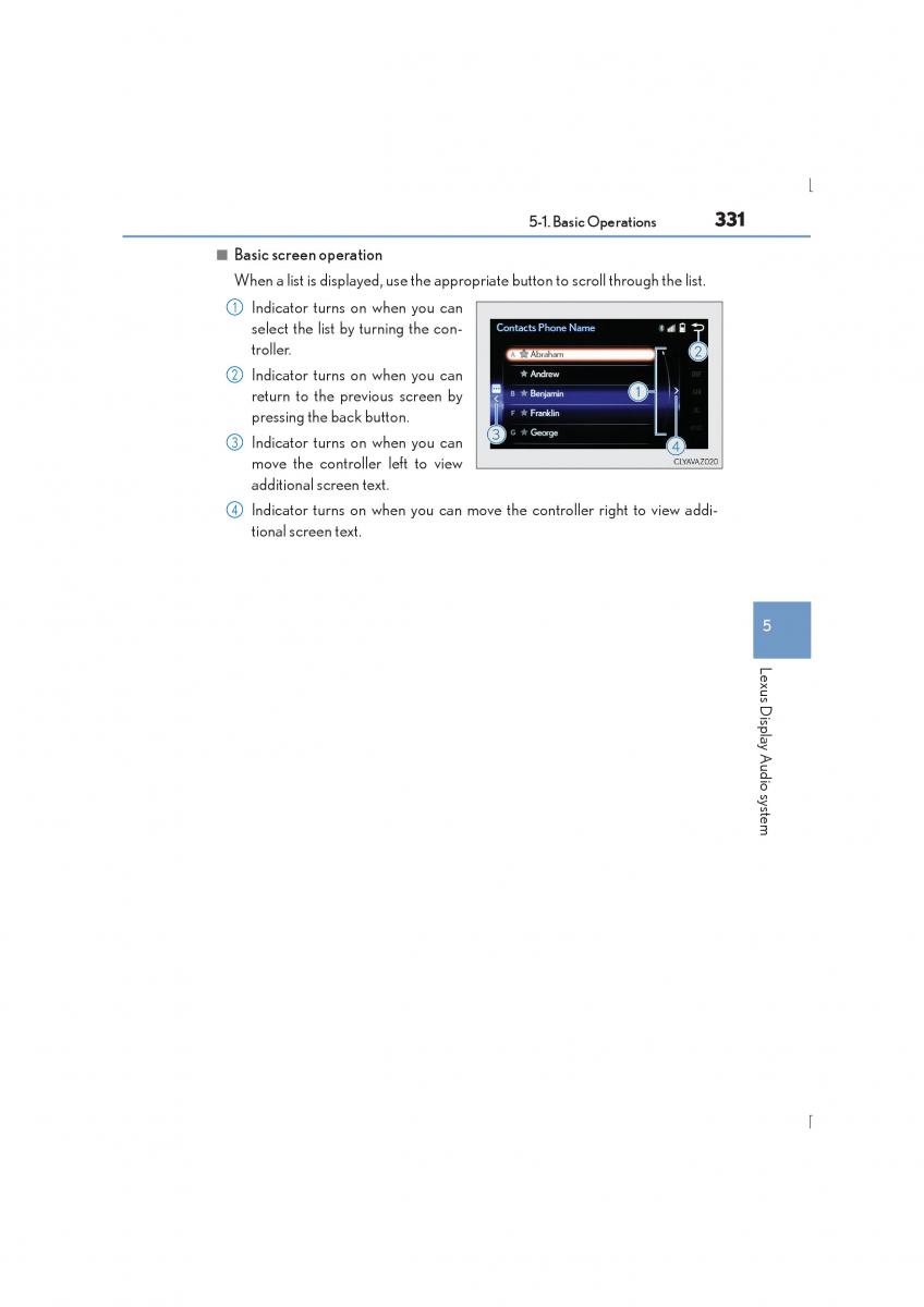 Lexus IS300h III 3 owners manual / page 331