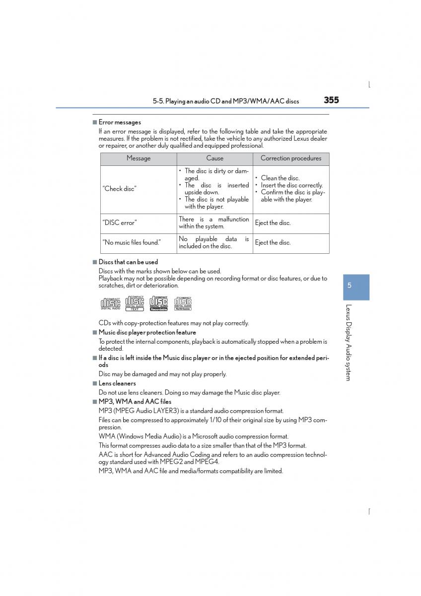 Lexus IS300h III 3 owners manual / page 355