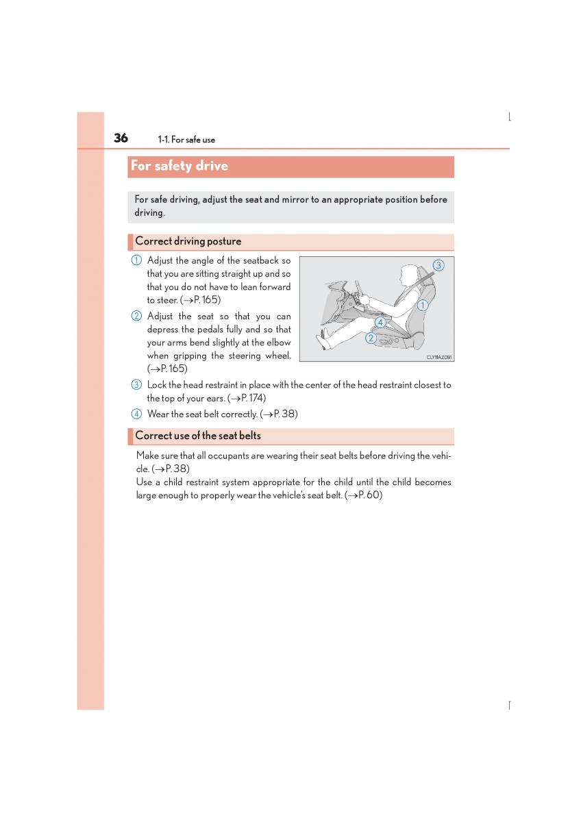 Lexus IS300h III 3 owners manual / page 36