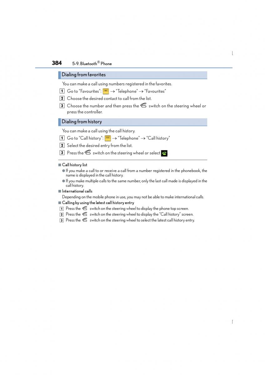 Lexus IS300h III 3 owners manual / page 384