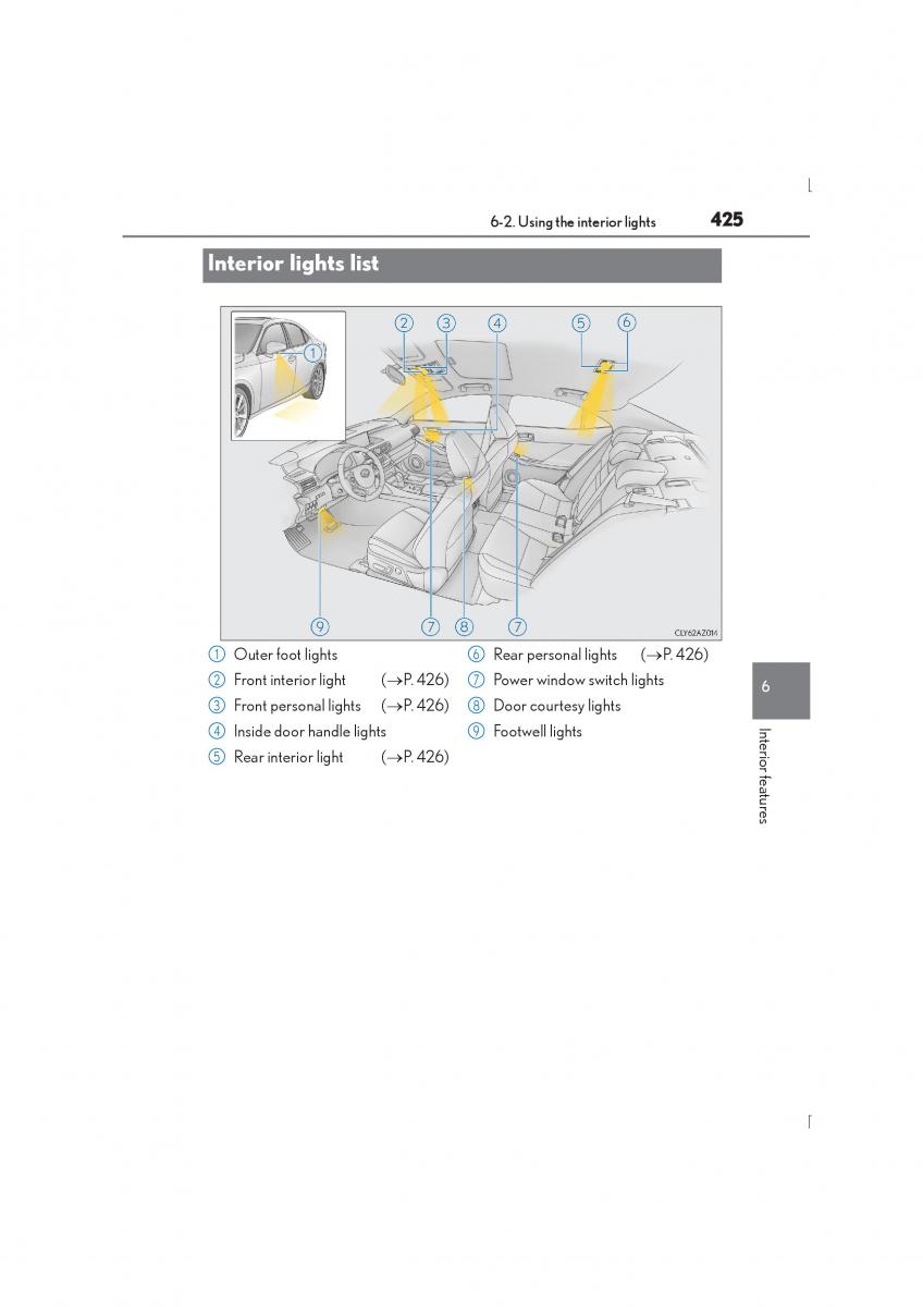 Lexus IS300h III 3 owners manual / page 425