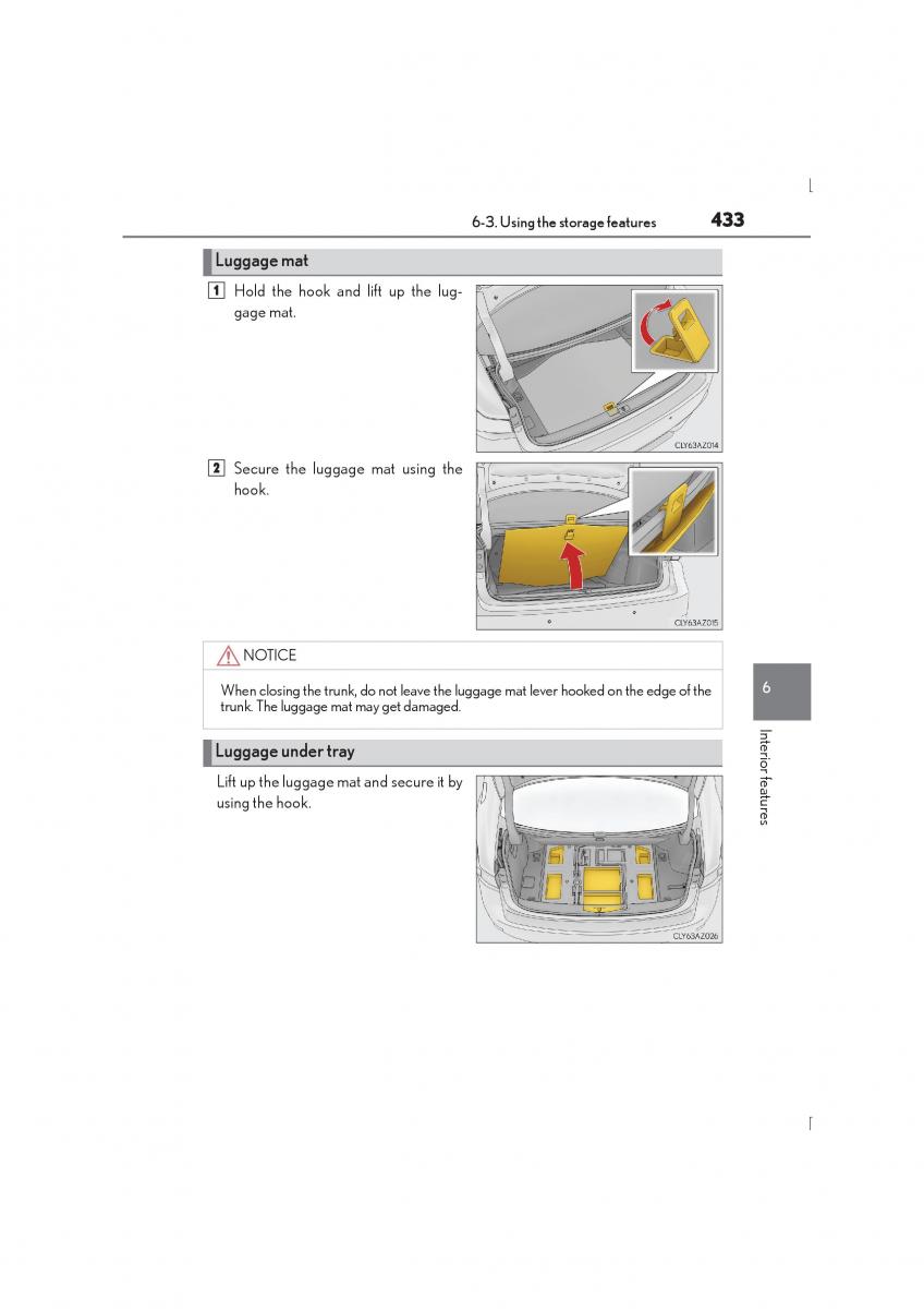 Lexus IS300h III 3 owners manual / page 433