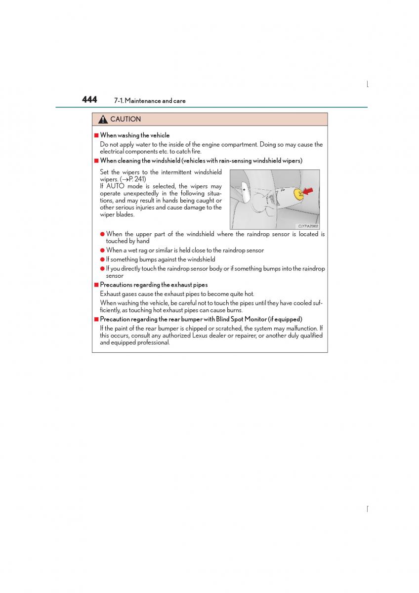 Lexus IS300h III 3 owners manual / page 444