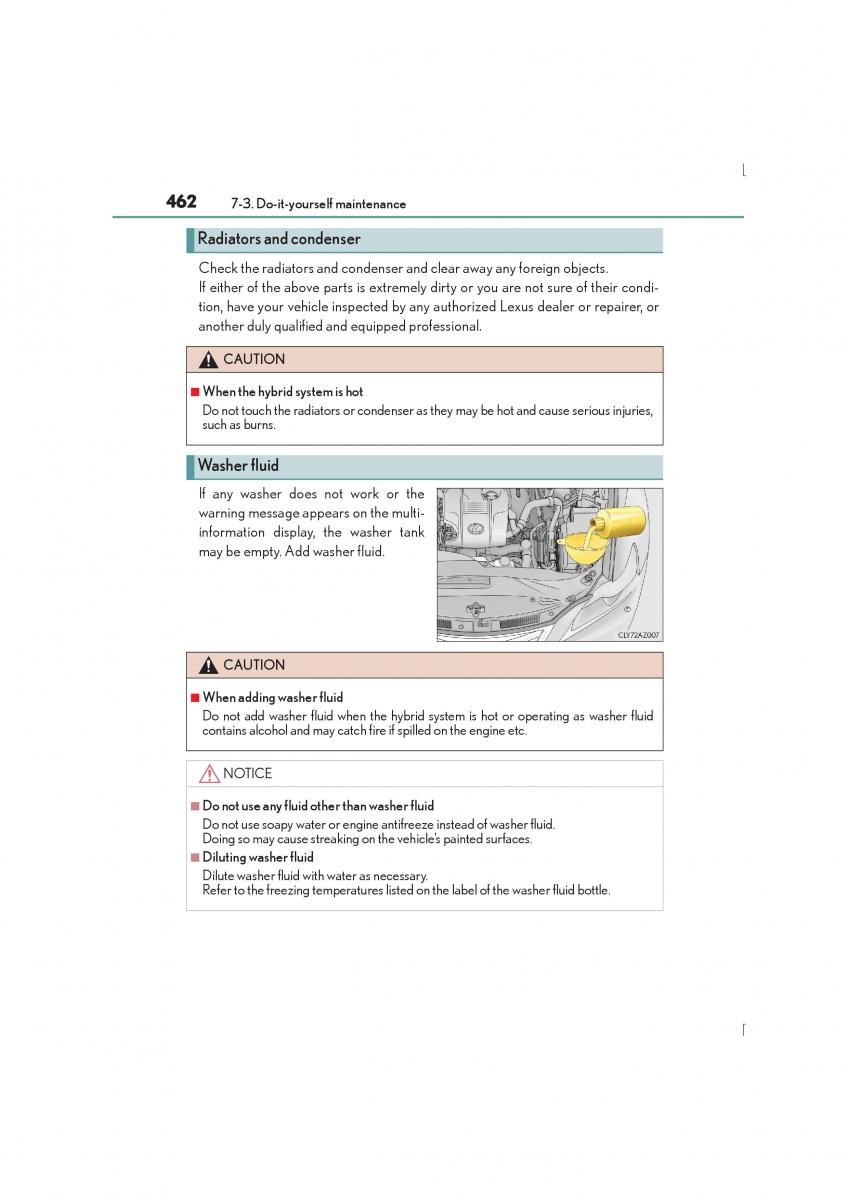 Lexus IS300h III 3 owners manual / page 462