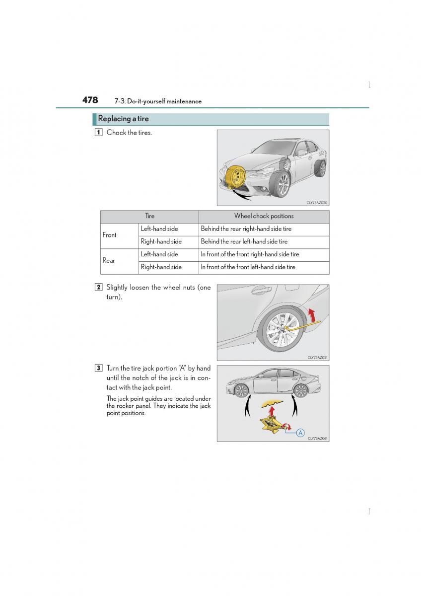 Lexus IS300h III 3 owners manual / page 478