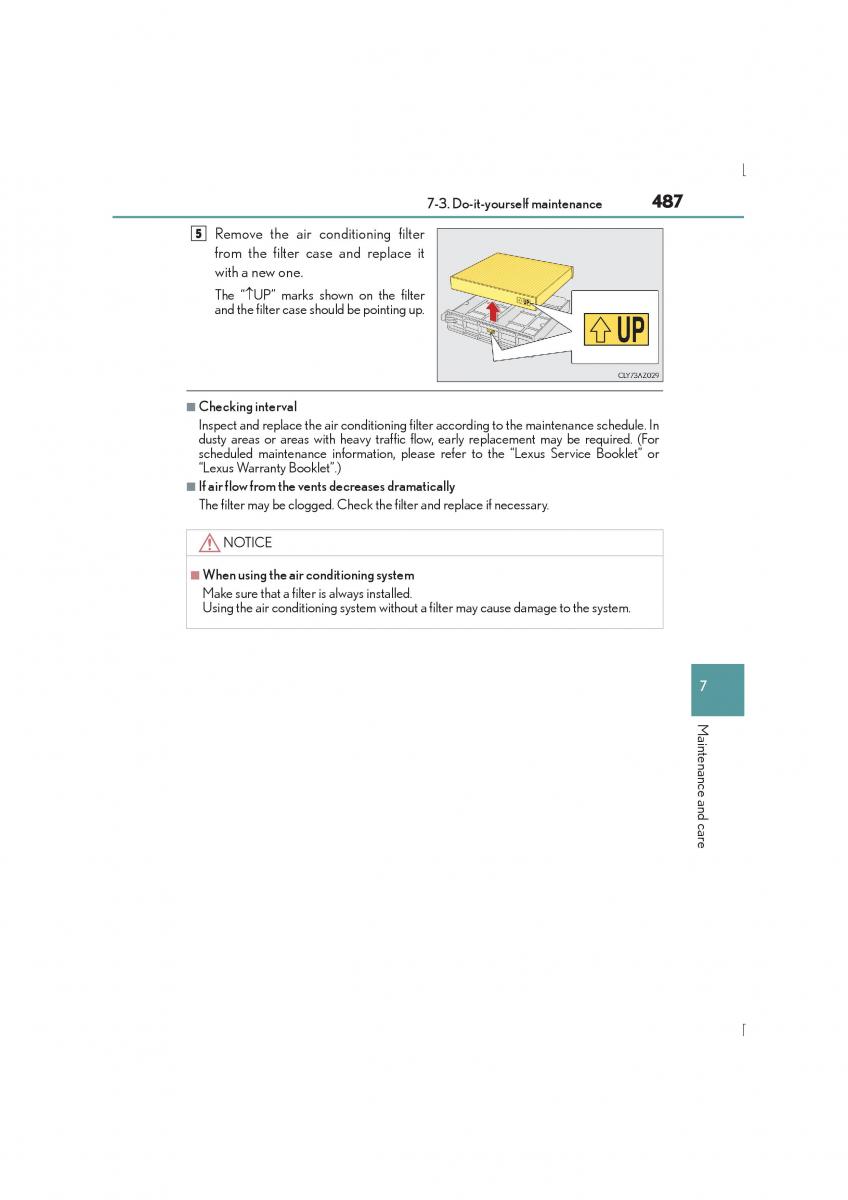 Lexus IS300h III 3 owners manual / page 487