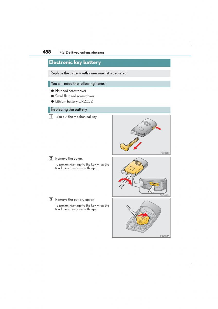 Lexus IS300h III 3 owners manual / page 488