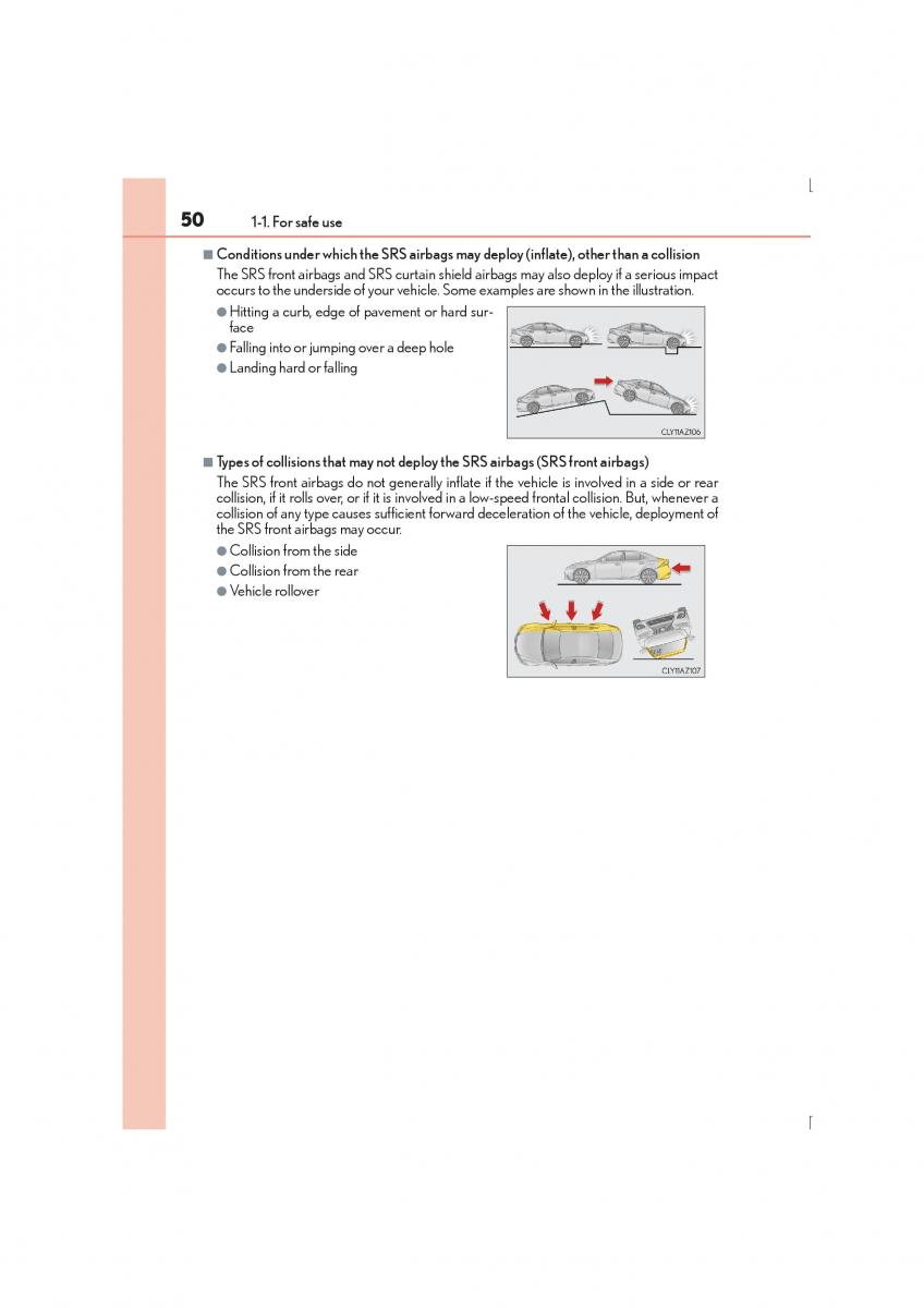 Lexus IS300h III 3 owners manual / page 50