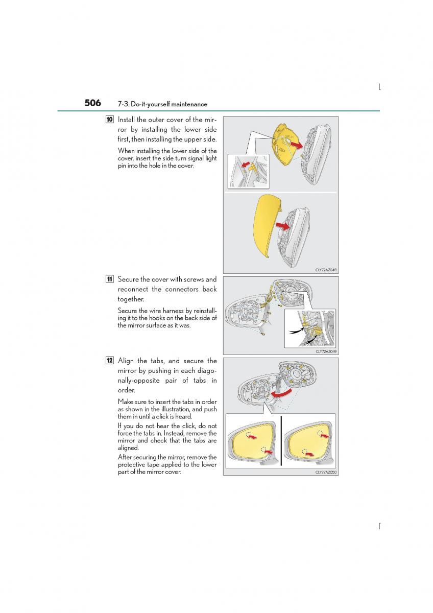 Lexus IS300h III 3 owners manual / page 506