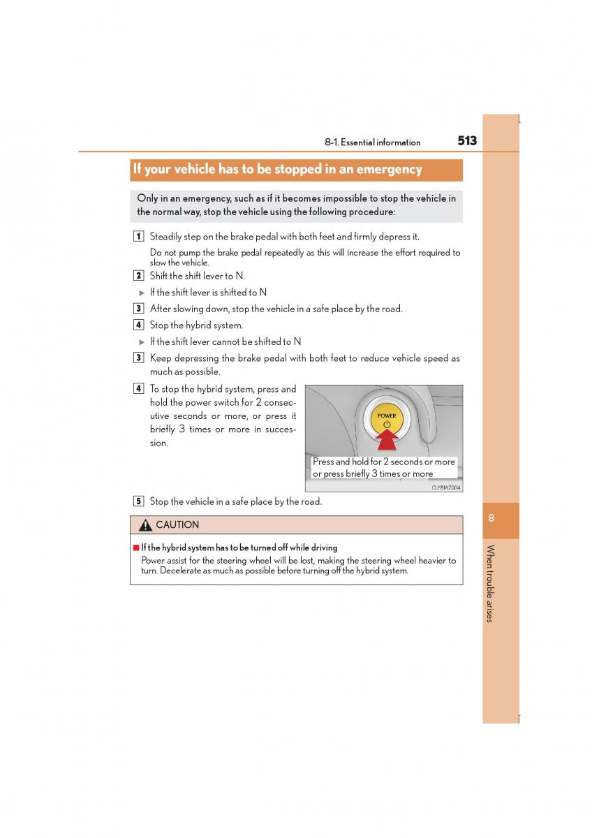 Lexus IS300h III 3 owners manual / page 513